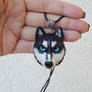 Siberian Husky head pendant