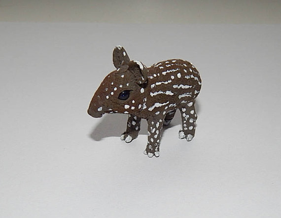 Malayan baby tapir figurine