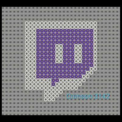 Twitch Logo/ Perler Beads Pattern by CrimsonsCreations on DeviantArt
