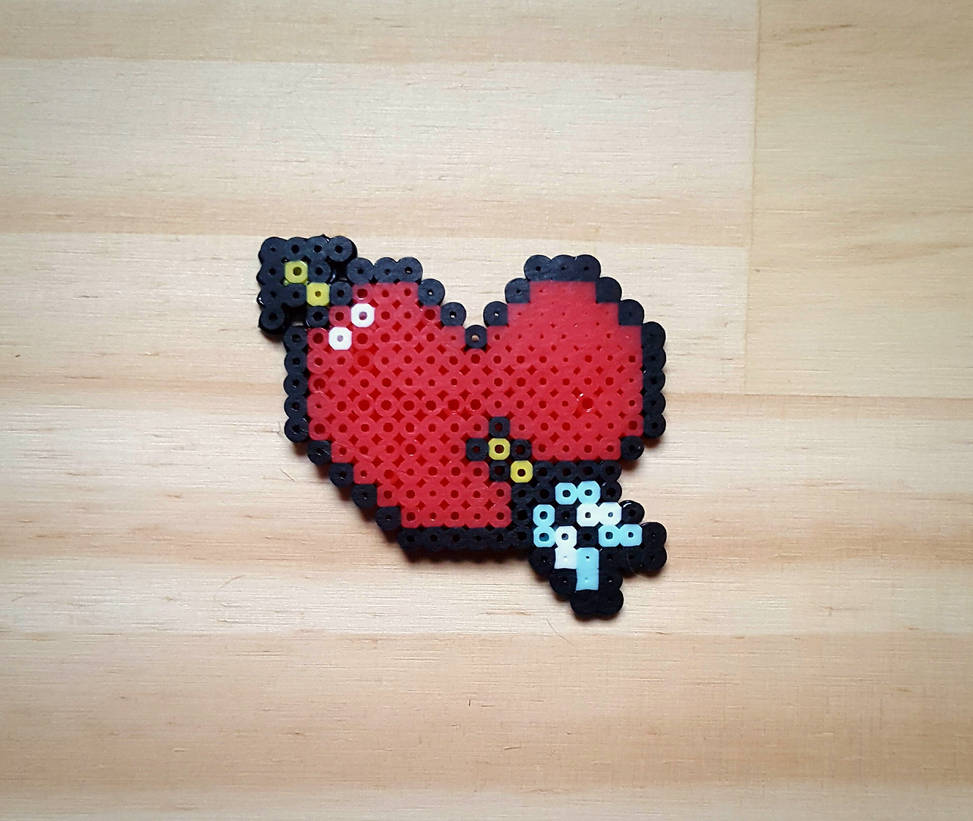 My small collection of perler beads hearts ❤ : r/beadsprites