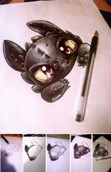 Toothless watching you by CKibe