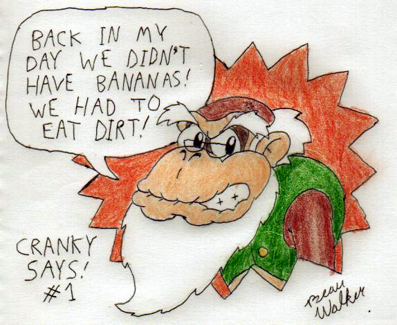 Cranky Kong says