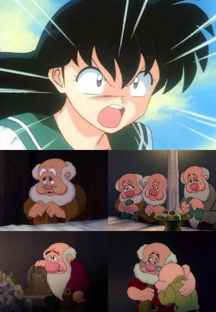 Kagame Crying Kagome gets angry at the Seven Dwarfs crying by Voltshocking-Jade on ...