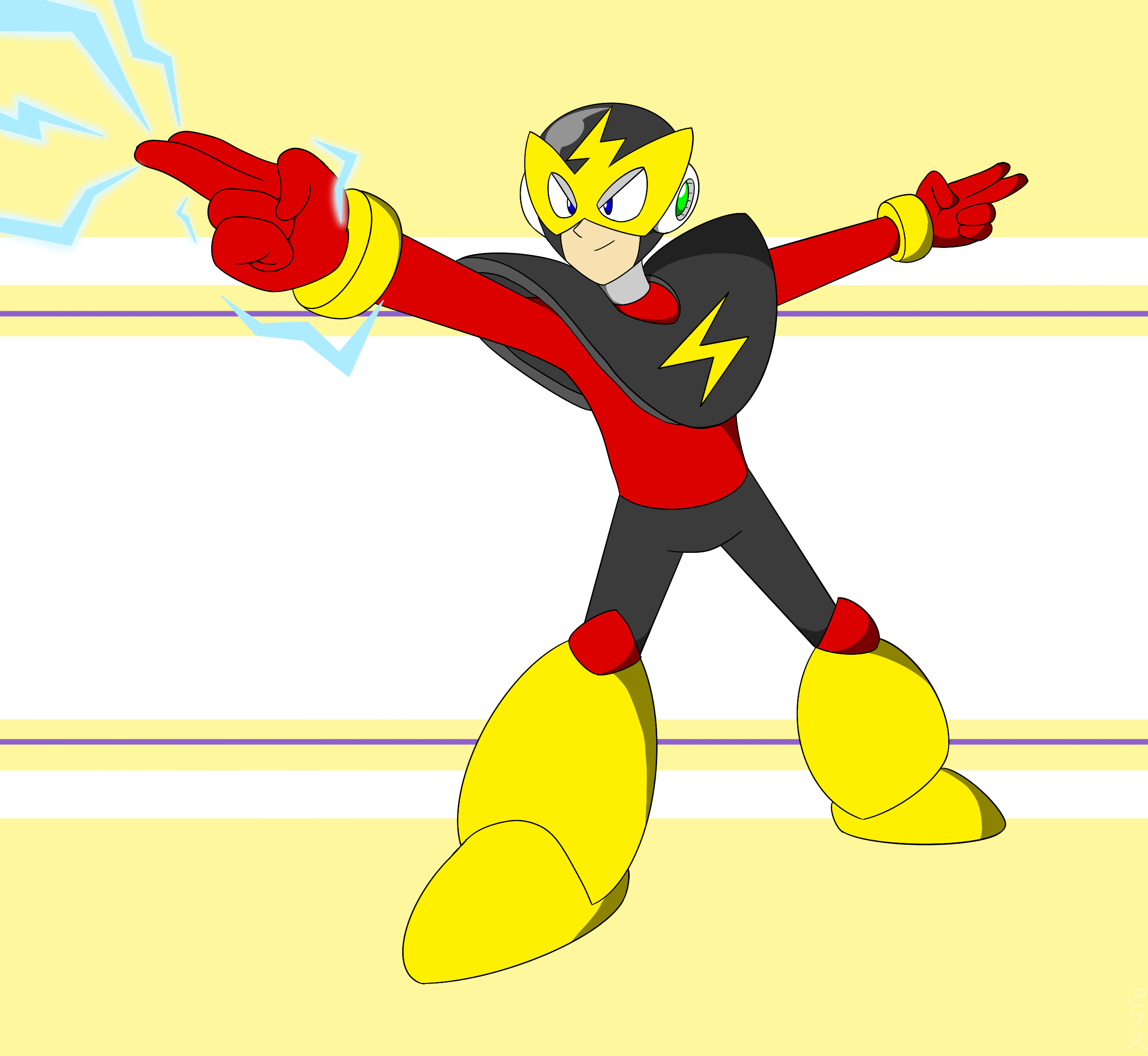 DLN 008: Elec Man/Electric Man by Furdroid on DeviantArt