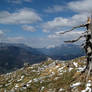 Broken solitude between the peaks