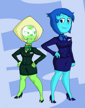 Stewardess Peridot and Lapis