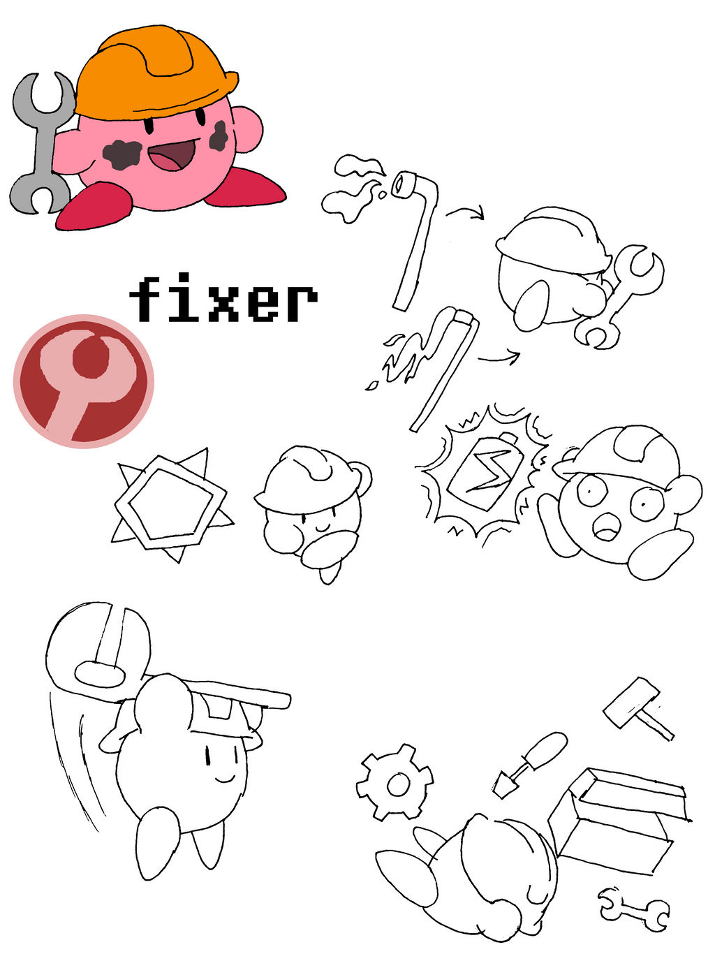 Fixer Kirby- Concept by that-one-guy-again on DeviantArt