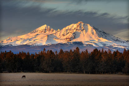 Sunrise over Sisters