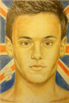 Tom Daley drawing