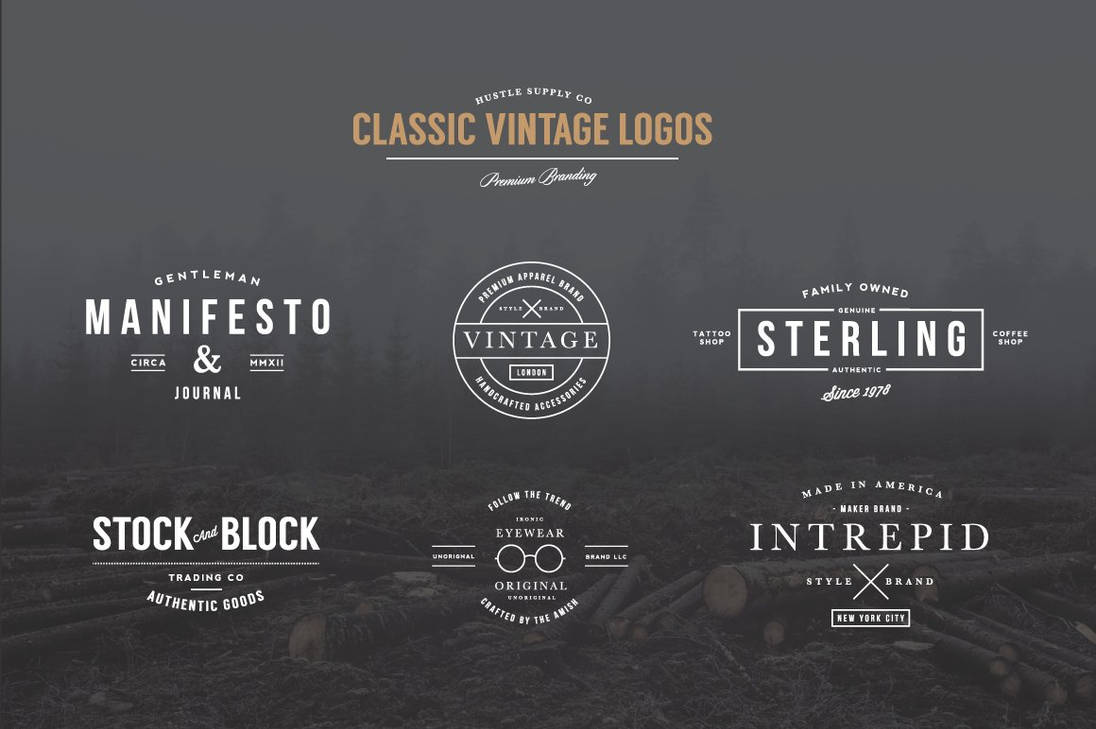 Classic Vintage Logos by zonetetiouni on DeviantArt