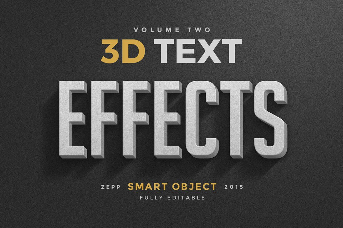 3volution Text 3D Text Effects Vol.2 by zonetetiouni on DeviantArt