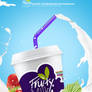 Fruity Milk Juice Ad.