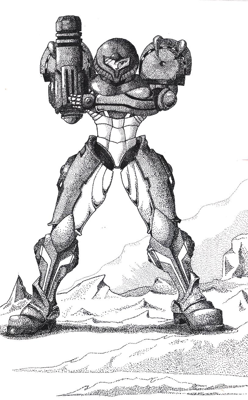 SAMUS ARAN ( PUNTILLISMO )