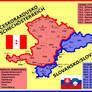 Map of Czechaustria and Slovania