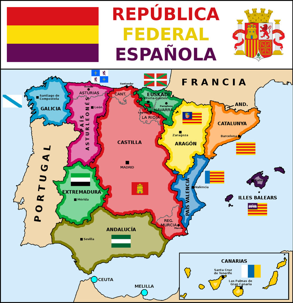 Map of Spanish Federal Republic (1)