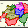 Map of unitary Switzerland (7 provinces)