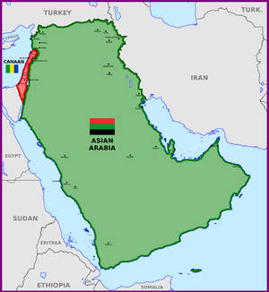 Map of Asian Arabia and Canaan