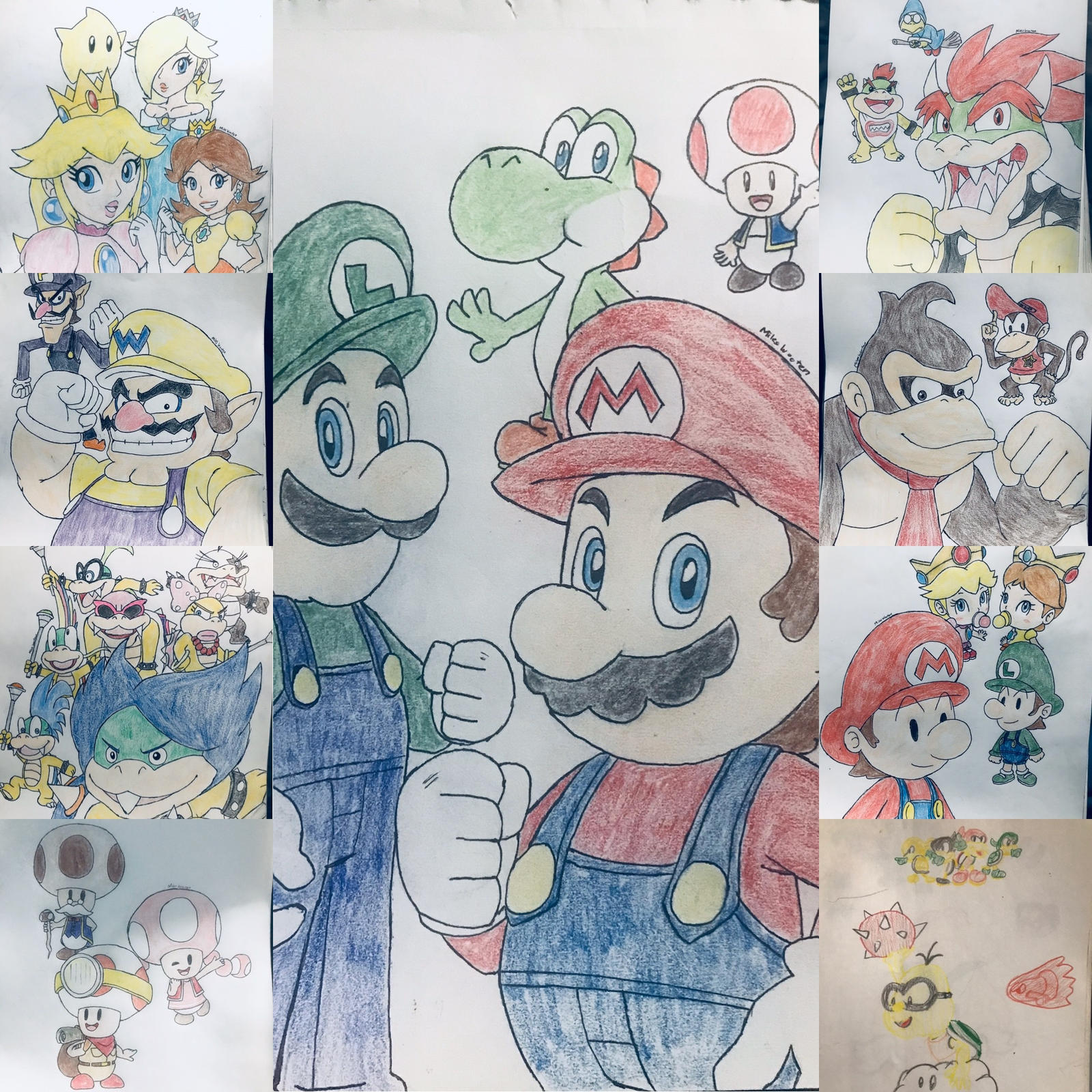 The Super Mario crew by The0118 on DeviantArt