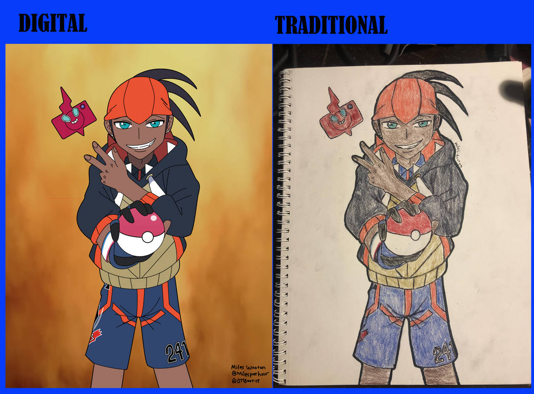 Gym Leader Raihan - Digital and Traditional (2021) by The0118 on DeviantArt