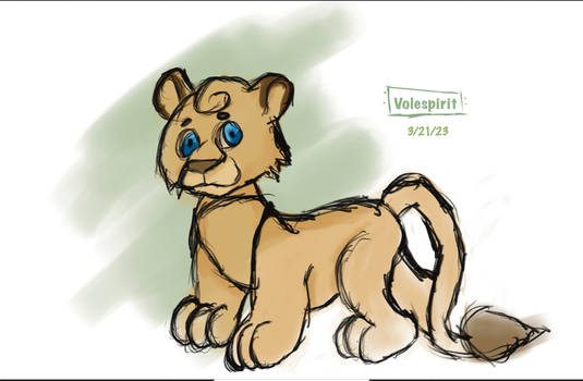 Lion cub concept art 