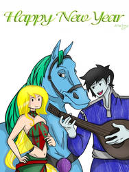 Fionna and Marshall Lee - Happy New Year!