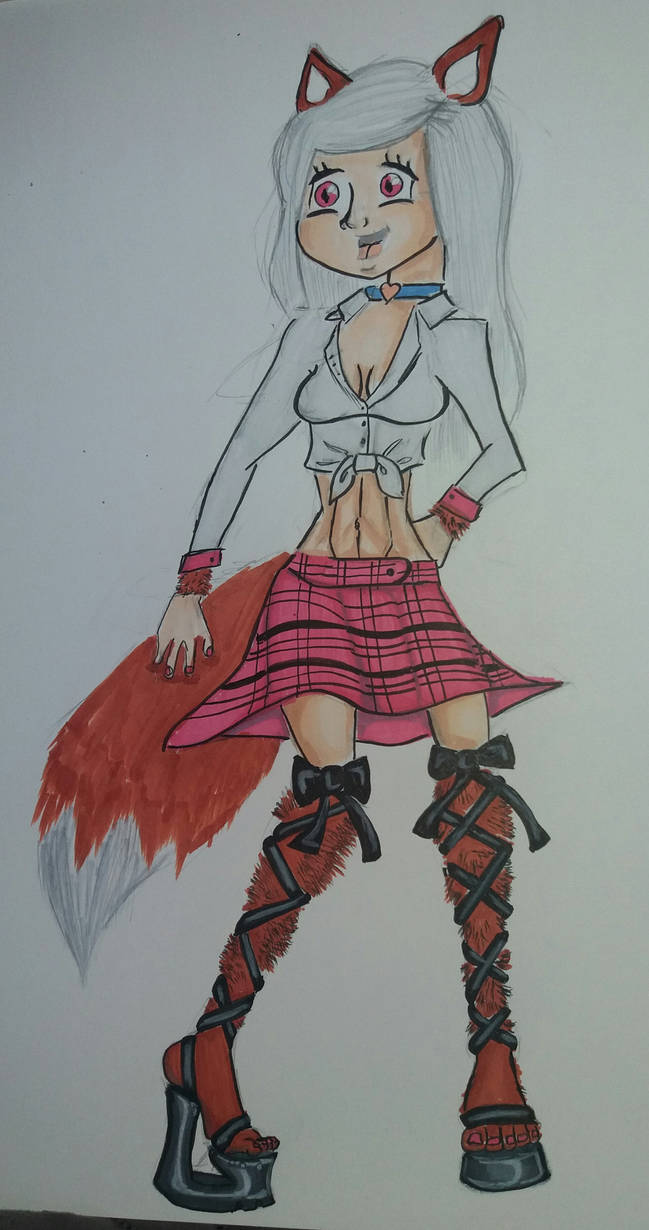 Death Rock Roxy Drawing Practice drawing of Roxy by BlueArt88 on DeviantArt