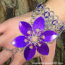 Violet Flora Hand Flower