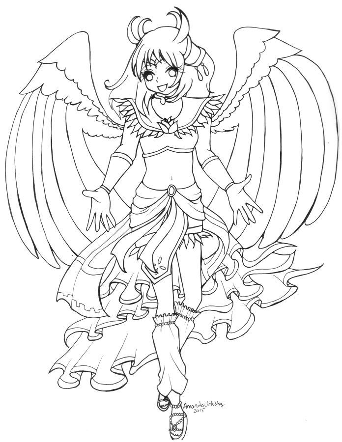 WIP Sailor Garuda Linework