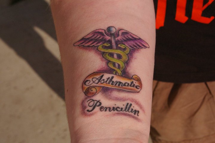 Medic Alert tattoo by fireandroses