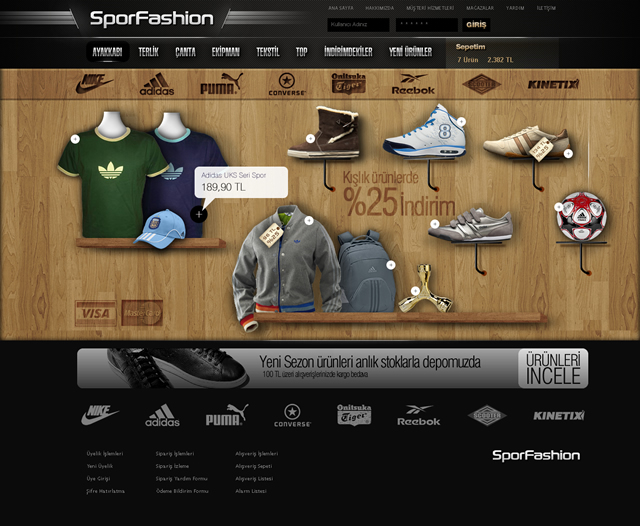 SporFashion Ecommerce Design