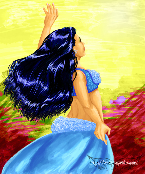 Blue Bellydancer by Ayrtha