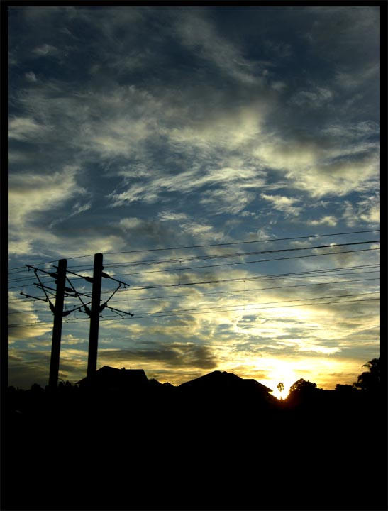 Sunrise over Freeway