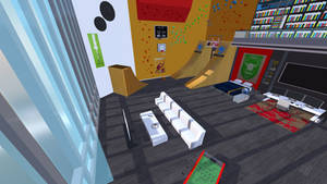 Adrien's room Miraculous Ladybug 3D scene view 2