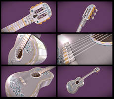 Disney Coco Guitar 3D model