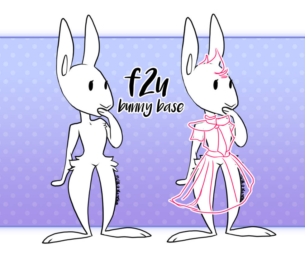 Fur Affinity Rabbit Base F2U bunny base by hime-kinq on DeviantArt
