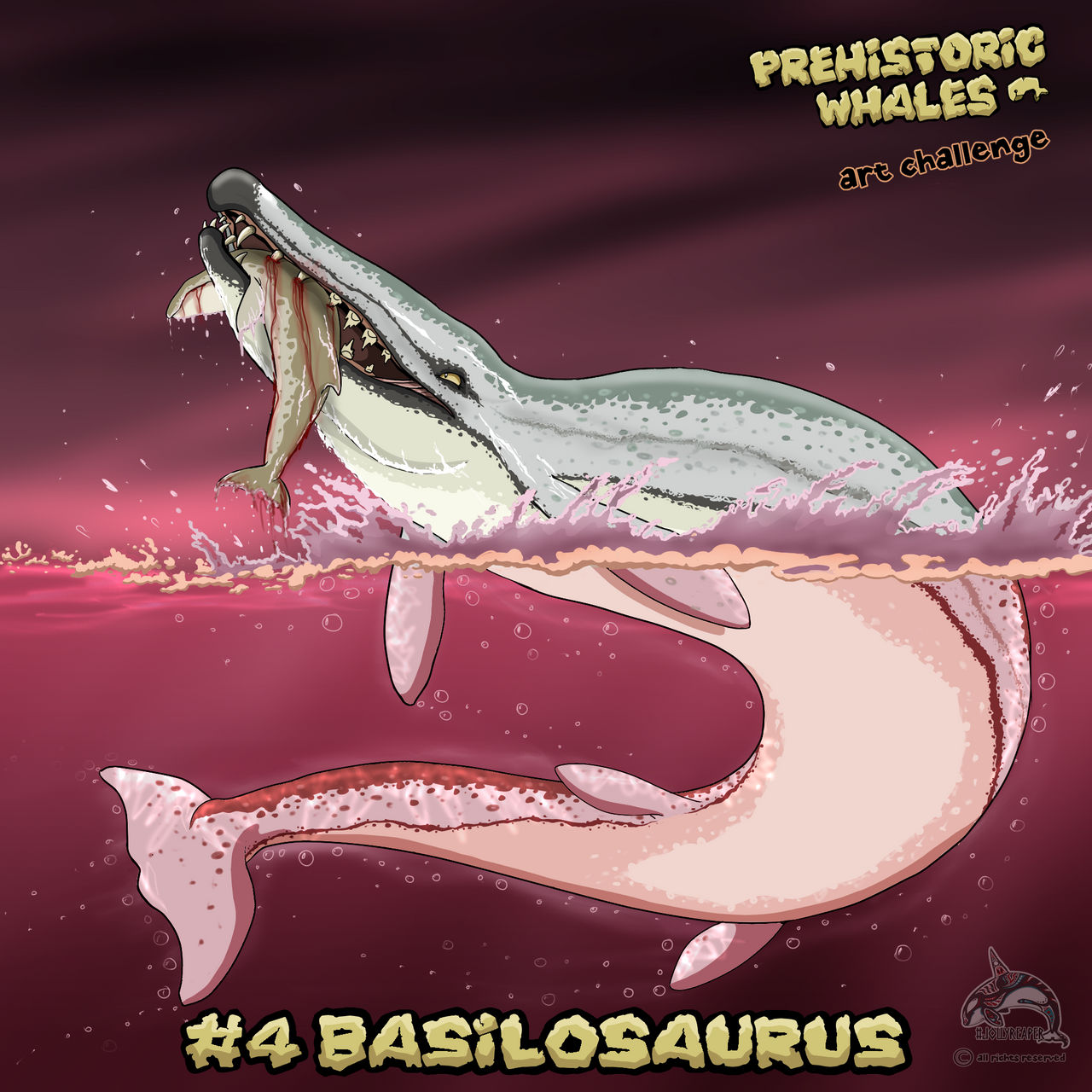 Basilosaurus Deviantart Day 4 - Basilosaurus by x-JollyReaper-x on DeviantArt