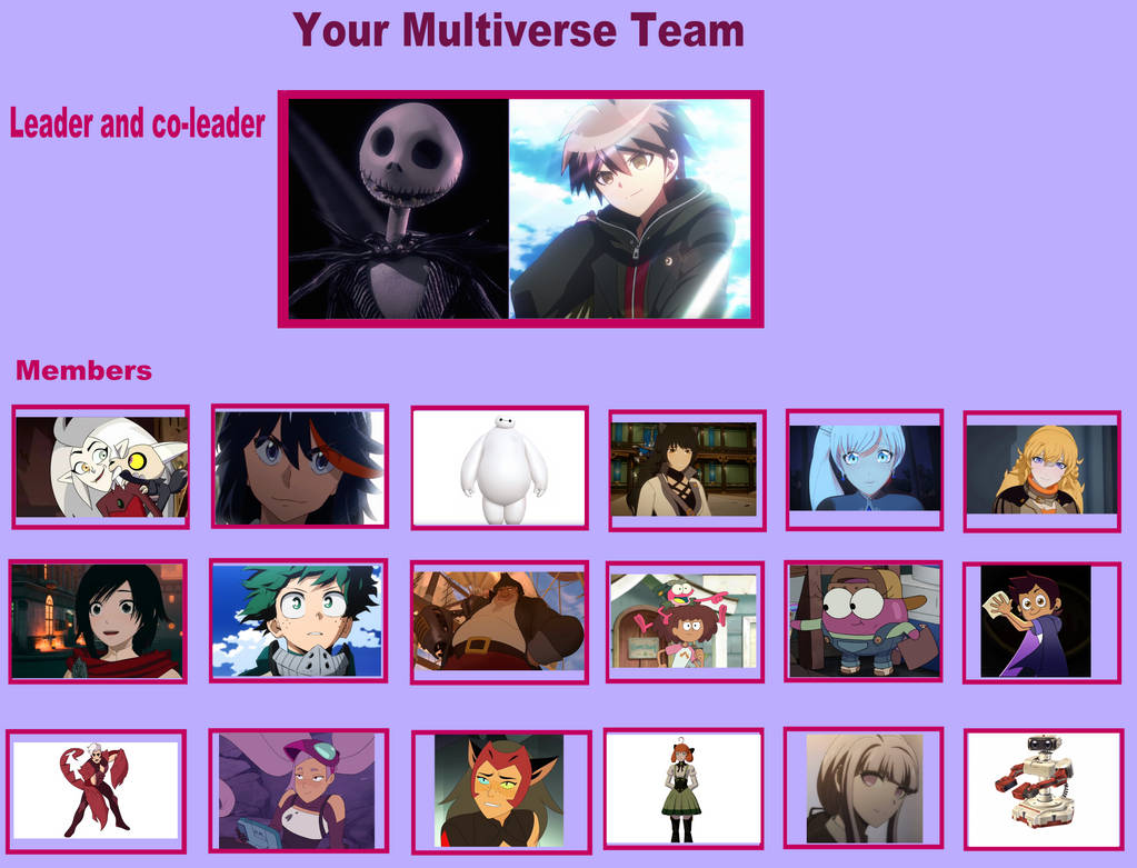 My Multiverse Team by dedetc on DeviantArt