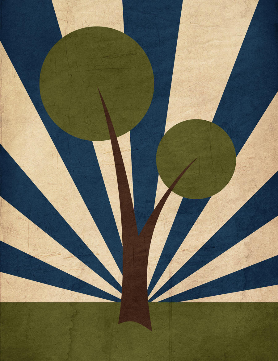 Retro Tree by taste-of-sunshine on DeviantArt