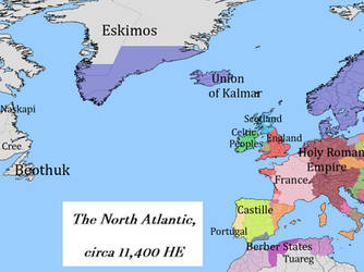 The North Atlantic, 11,400 H.E. (1400 A.D.)