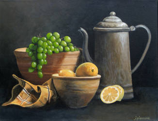 Still life with grapes