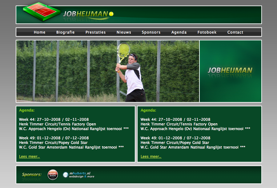 Job Heijman Tennis by: MH-Desi