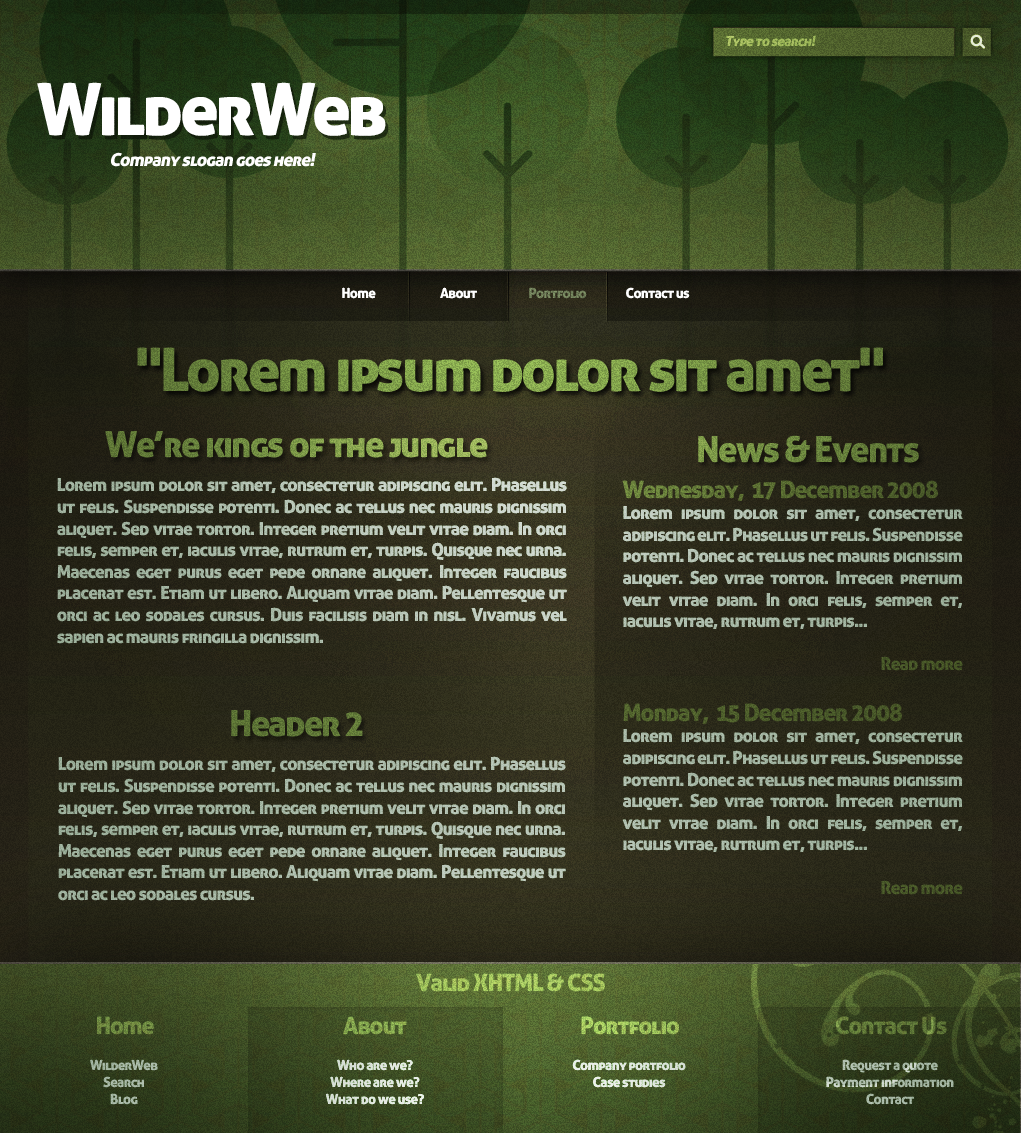 WilderWeb Design by: Edmunn