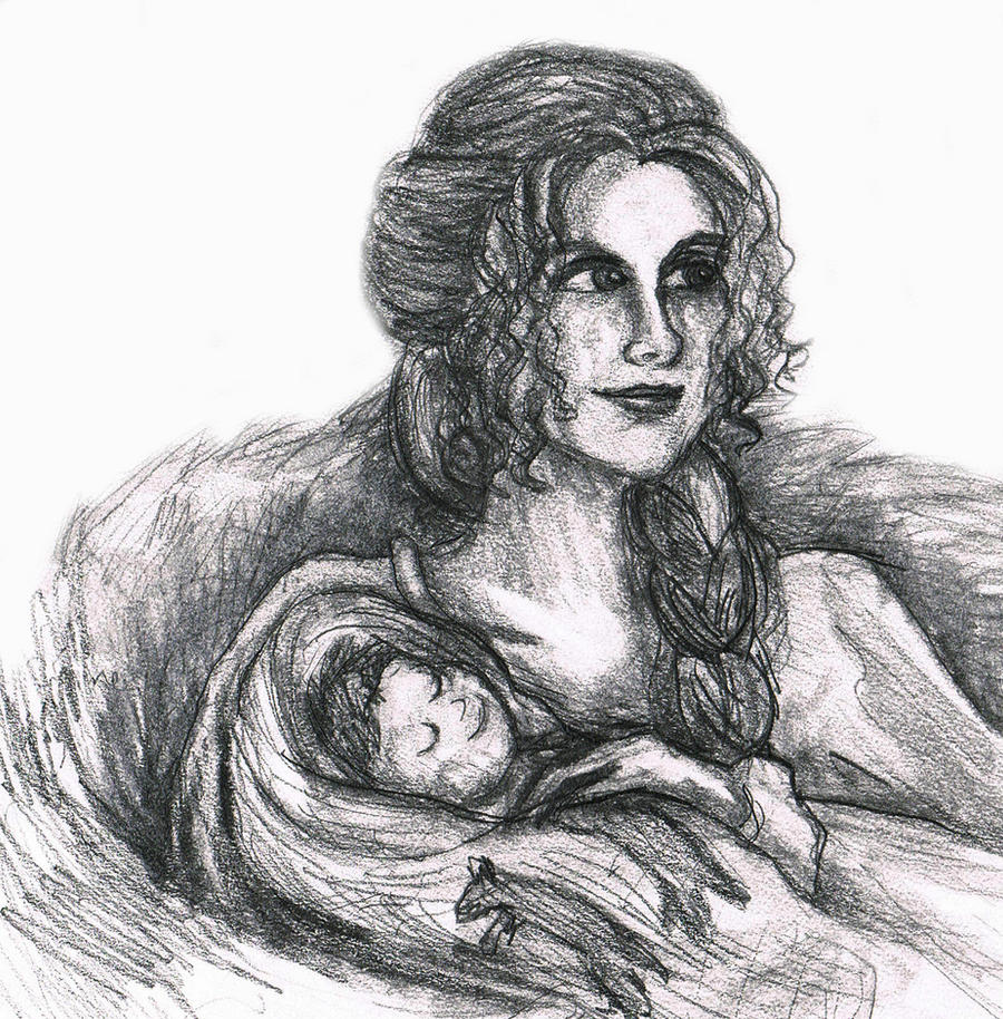 Lady Clegane and Baby Sandor