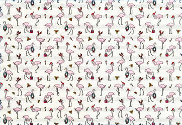 Christmas Flamingo Pattern