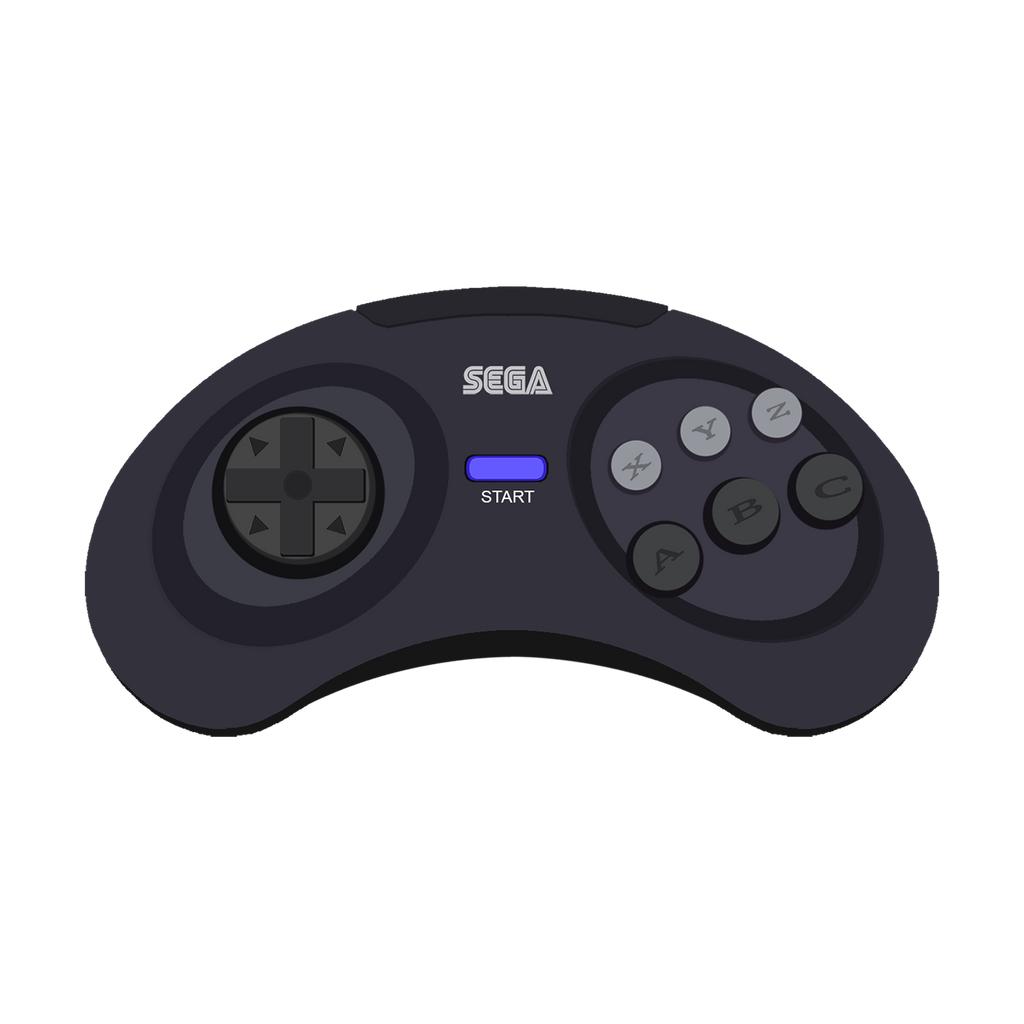 Genesis Cbutton Sega Genesis Controller Vector Sega Genesis Stock Vector Illustration