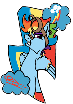 Rainbow Dash Sticker Design