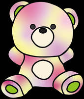 Daiso Colourful Teddy Bear 