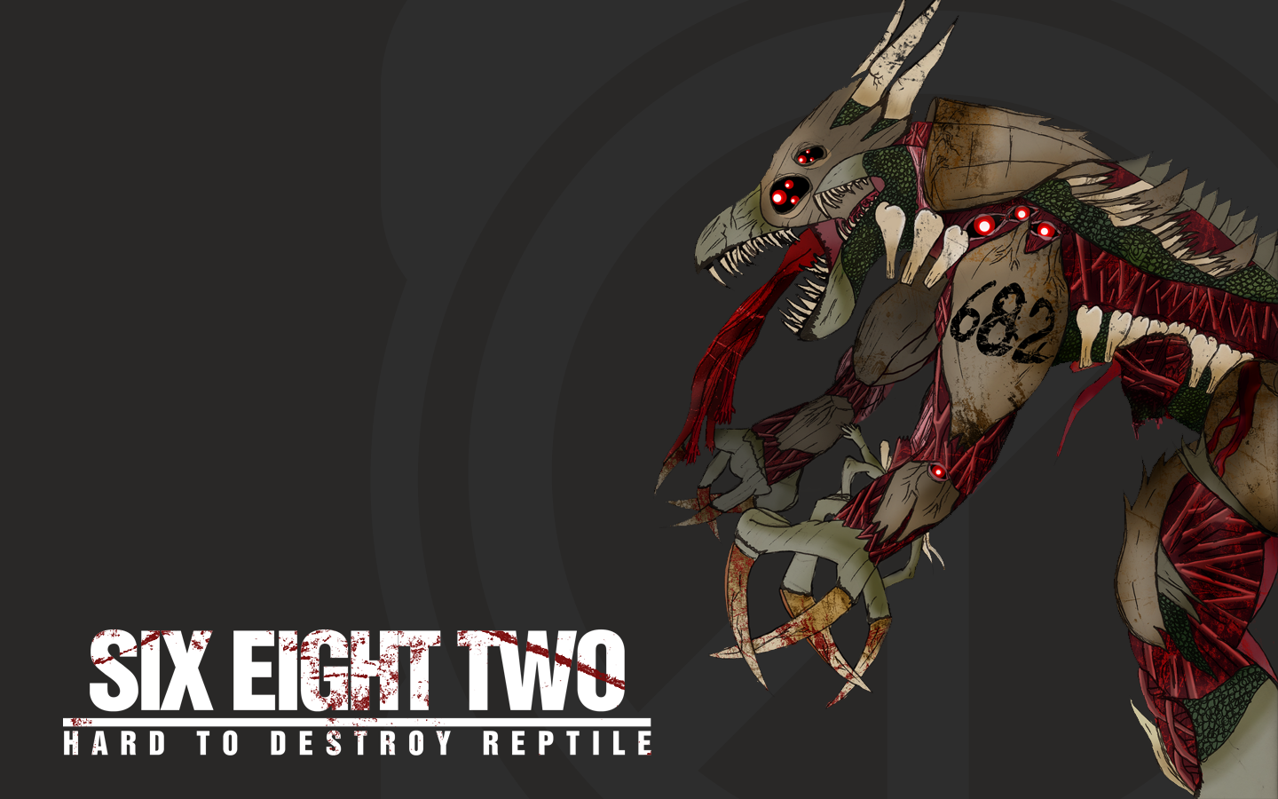 SCP Declassified on X: We present SCP-682, or the Hard-to-Destroy Reptile.  This is an early concept for the main enemy, the one that will haunt you  during the Alpha. Made by: @Remn04