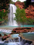 Havasu Falls down the Stream by manditron-francaise