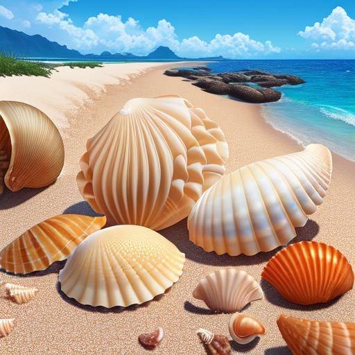 Giant Shells by the beach Ai by GenuineGalleria on DeviantArt
